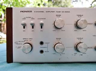   70s PIONEER QA 800A INTEGRATED 4 CHANNEL STEREO AMPLIFIER  