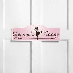  Personalized Girly Girl Kids Room Sign: Home & Kitchen
