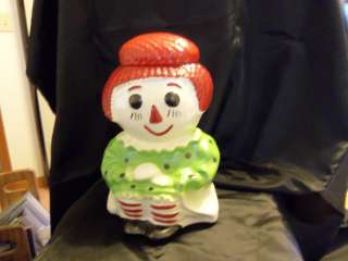 MCCOY POTTERY #151 RAGGEDY ANN COOKIE JAR #D683 PRIORITY SHIPPING 