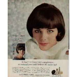   cover girl wearing new Cover Girl Make up.  1964 Cover Girl Make