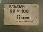 Kawasaki 90 and 100 G Series Riders Handbook Owners Manual