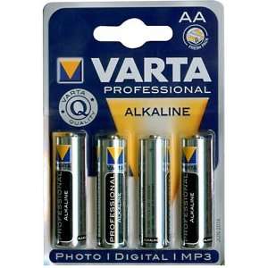  Varta Professional AA Alkaline 4 Pack   V4206201404 