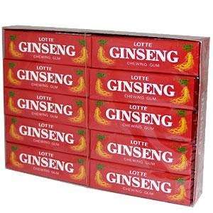 Ginseng Chewing Gum, 20 Pack, 5 Pieces Per Pack  Grocery 
