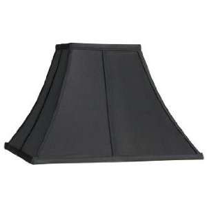  Square Curved Black Lamp Shade 6x14x9 1/2 (Spider)