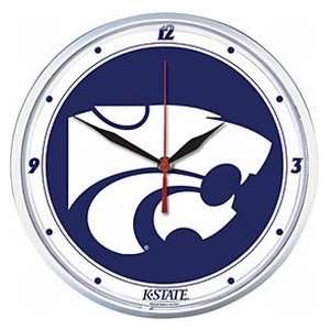  Kansas State Wildcats Round Clock