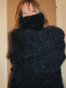 Softness Hand Knitted Turtleneck Mohair Sweater