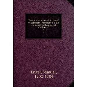   peuplÃ©e dhommes et danimaux?. 4 Samuel, 1702 1784 Engel Books