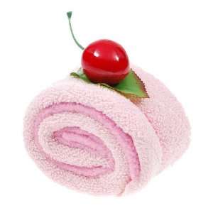  Strawberry Swiss Roll Towel Cake Favor 