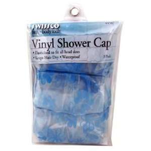  Swissco Vinyl Shower Cap (3 Pack) Beauty