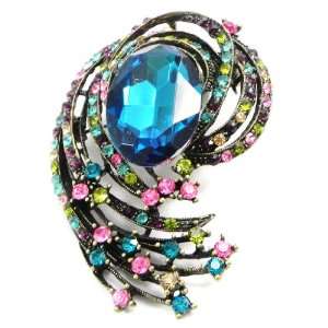  Brooch swarovski Sappho multicoloured. Jewelry