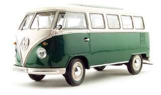 WELLY 12531W GREEN 1:18 SCALE 1962 VW VOLKSWAGEN MICROBUS DIECAST 