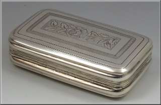 Wonderful Early 19th Century English Silver Snuff Box  