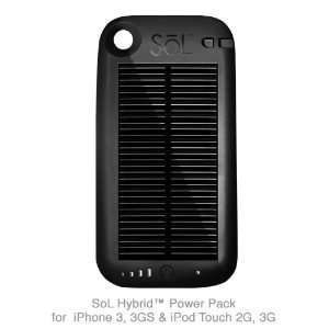   Power Pack Solar Panel iPhone 3, 3GS, iPod Touch 2G 3G Charging Case