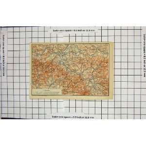   Antique Map Germany Zittau Reichenberg Friedland: Home & Kitchen