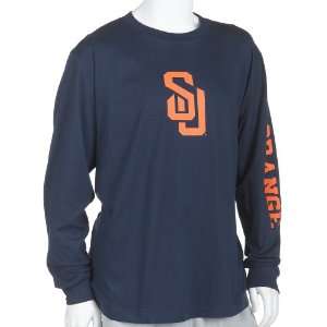  Syracuse Orangemen 100% Cotton Long Sleeve T Shirt (Navy 