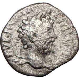  SEPTIMIUS SEVERUS 200AD Silver Rare Ancient Roman Coin 