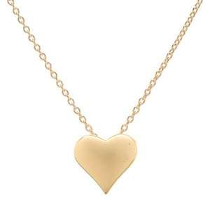  Lucky Vegas Charm Necklace   Heart   Gold Tone Matte 