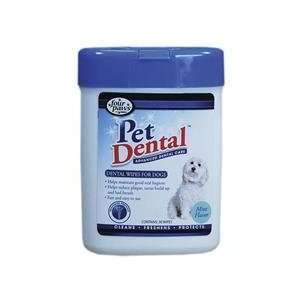    FOUR PAWS PRODUCTS Dental Wipes For Dogs 30 Ct