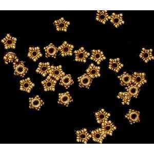 Gold Plated Knotted Rope Stars (Price per 8 Pieces)   Sterling Silver