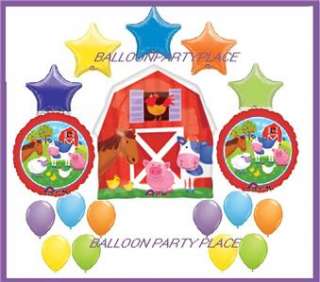   birthday party supplies BALLOONS cow pig farm SHEEP chicken NEW  