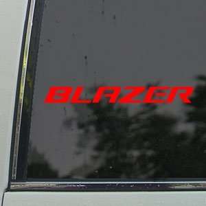  CHEVROLET BLAZER WINDSHIELD Red Decal Window Red Sticker 