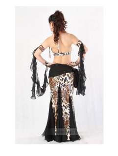 C91827 Womens Belly Dance Chiffion leopard Floral Printed Custome 5 