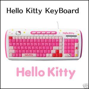 New Cute Lovely Hello Kitty slim USB Keyboard MKB 02  