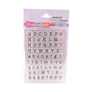  Scrapbooking stamp perfectly clear ÿtypewriter alpha 