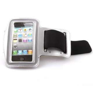 New Sports Armband Case Cover for iphone 4 4S Silver  