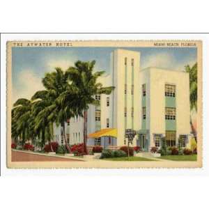  Reprint The Atwater Hotel, Miami Beach, Florida