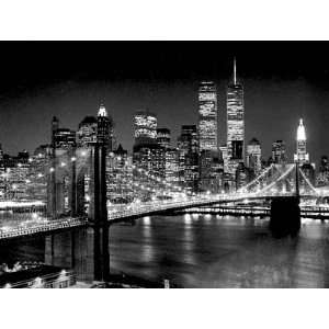 Brooklyn Bridge by Henri Silberman   23 1/2 x 31 1/2 inches   Foil 