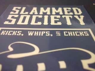 Slammed Society Fatlace Bumper Sticker JDM TALL  