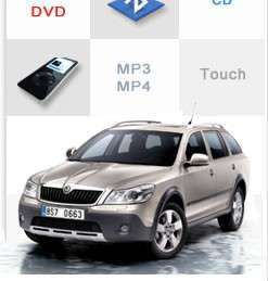 Car DVD GPS Navi Headunit Autoradio For Skoda Octavia Free Camera TV 