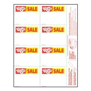  Blowout Sale   Small Item Price Shelf Signs (800pk)   3.5 