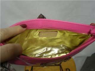   Kate Spade pink patent Leather Chrissy zippered Clutch Wristlet  