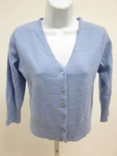 CHRISTOPHER FISCHER Blue Cashmere Cardigan Sweater Sz M  
