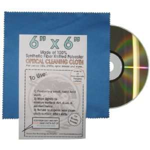 Grade CD / DVD BLUE Cleaning Cloths 6 x 6 #MSCMCLBL   Safely Clean 