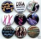 dna double helix genes chromosome 9 buttons badges pins returns 