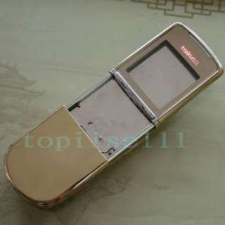 Metal Gold Housing Cover For Nokia 8800 Sirocco+Keypad  