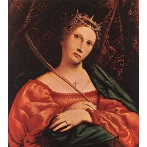   name St Catherine of Alexandria, By Lotto Lorenzo