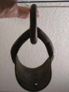 WROUGHT IRON UNUSED SINGLETREE CENTER CLIP WITH RING  