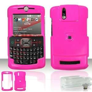 MOTOROLA Q9M SOLID HOT PINK Hard Plastic Snap On Protective Faceplate 