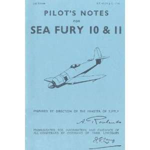  Hawker Sea Fury Aircraft Pilots Notes Manual: Hawker 