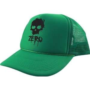   Skull Mesh Hat Adjustable Kelly Green Skate Hats