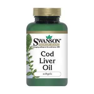  Cod Liver Oil 1,250 IU A/135 IU D 250 Sgels by Swanson 