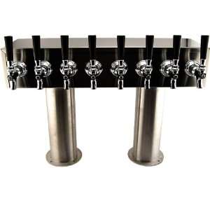 Stainless Steel Commercial Beer Dispenser H Tower: 6 Faucet   19 Box