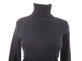 CLAUDIE PIERLOT Black Cotton Turtleneck Sweater Sz 1  