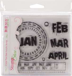 CIRCLE THIS DATE Stamp & Store Clear Stamps Bo Bunny  