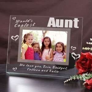  Engraved Worlds Coolest Glass Picture Frame