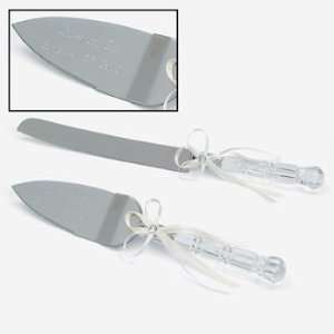  Ivory Lace Silver Plated Knife & Cake Server Set   Tableware 